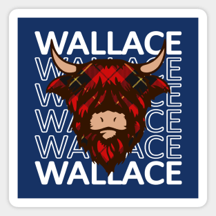 Clan Wallace - Hairy Coo Magnet